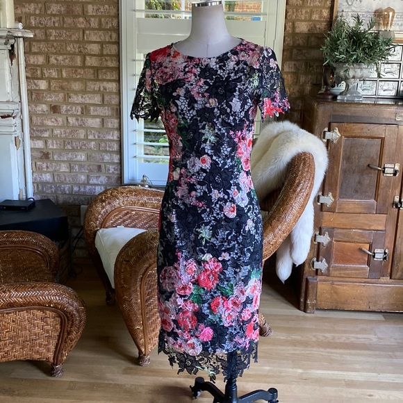 Tall Paper Dolls Dresses Tall Paper Dolls London Floral Lace Rockabilly Dress Pin Up Us 6